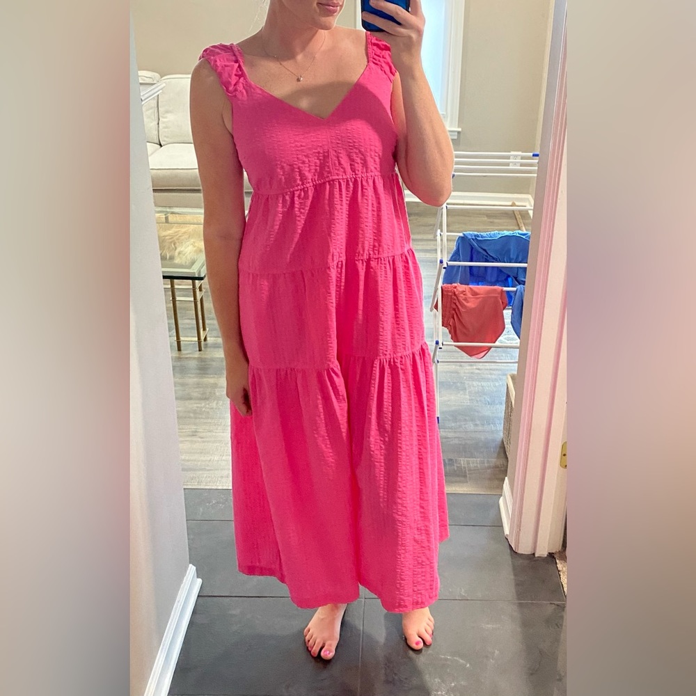 Hot Pink Old Navy Midi/maxi dress